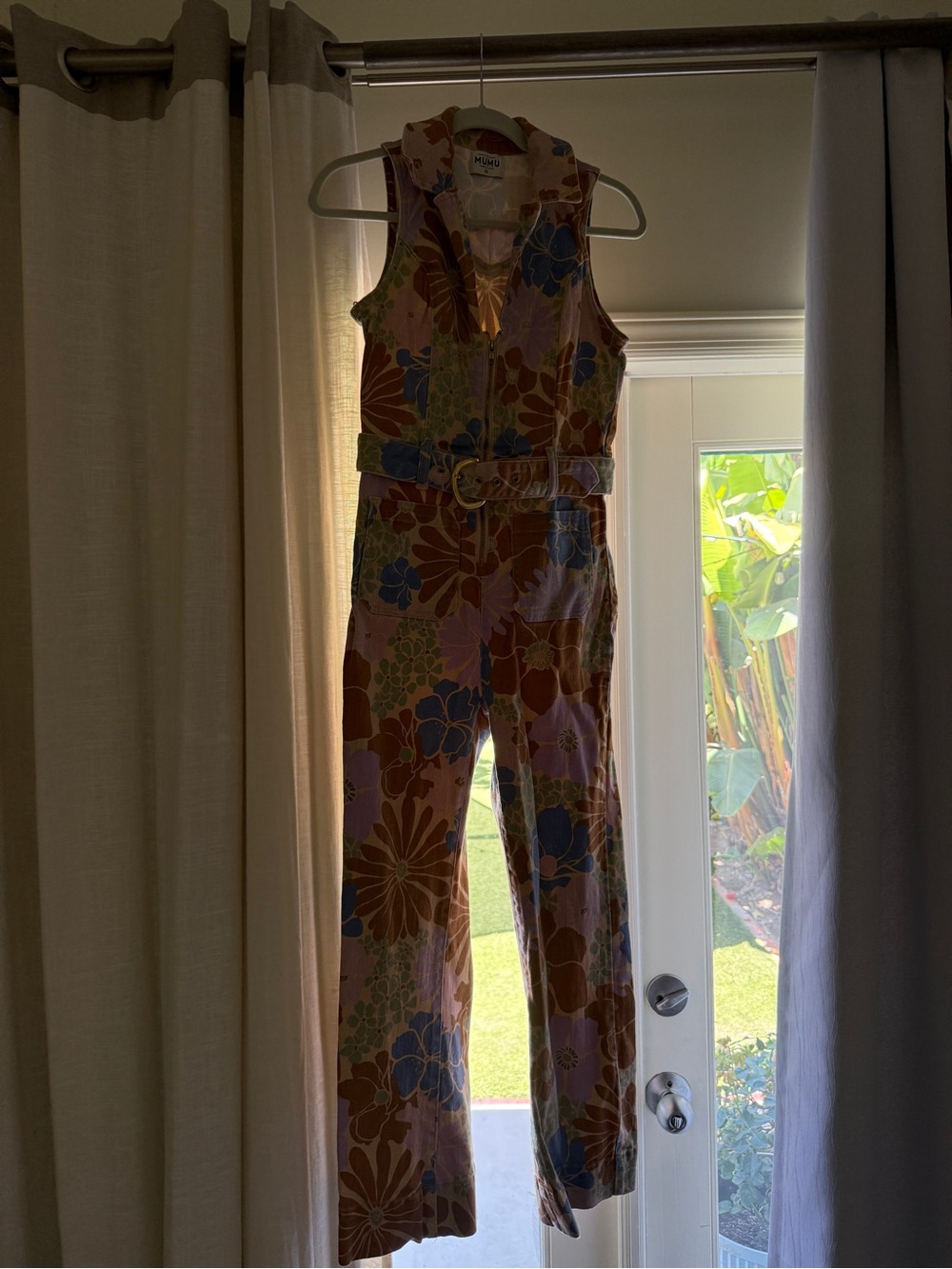 Show Me Your MuMu Floral Zip-Front Belted Jumpsuit - Picture 5 of 14